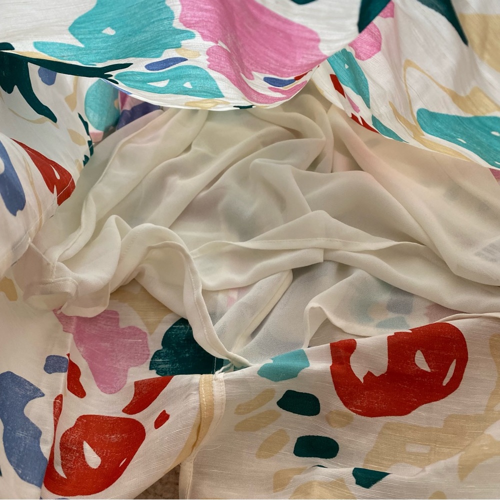 & OTHER STORIES PRINTED LINEN MIDI DRESS - Picture 10 of 12
